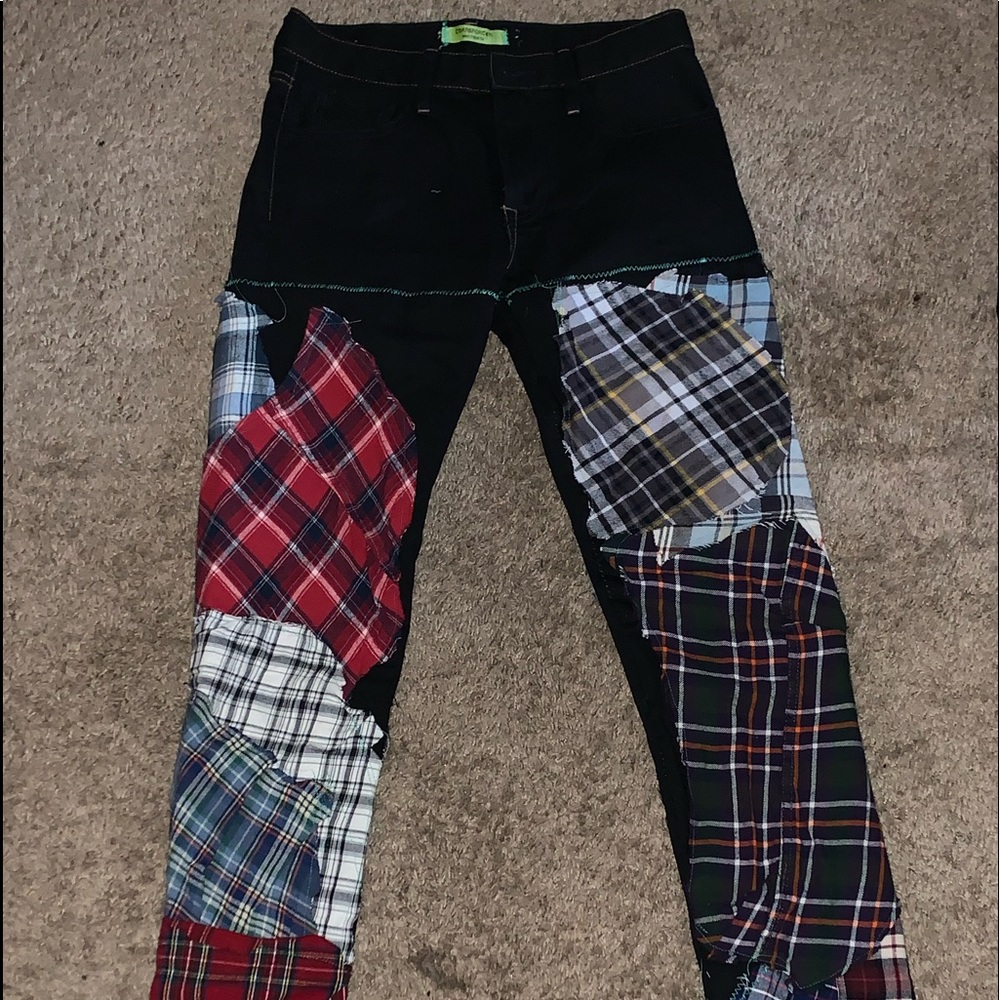 Custom Patchwork Denim Jeans